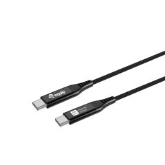 128389 USB 4 Ultra Slim C to C Cable, 1.2m, PD240W, 4K/60Hz, 40Gbps, Black 
