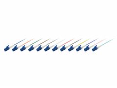 255601 LC/PC Fiber Optic Pigtail 12-Colors set, OS2, 0.5m