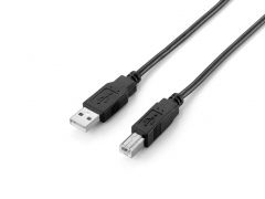128860 USB 2.0 Type A to Type B Cable, 1.8m , Black