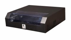 Equip Slim Flex 19" Netzwerkschrank für Wandmontage, 5HE, 500x475mm, mit Stahlfronttür, montiert, RAL9005 Schwarz