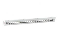 767124 Patch Panel schermato Keystone a 24 porte, grigio chiaro