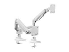 650183 17"-35" Heavy-Duty Dual Monitor Desk Mount Bracket, White