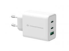 ALTHEA12W 65W 3-Port GaN USB PD Charger, USB-C x 2, USB-A x 1, QC 3.0, PD 3.0