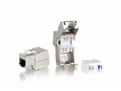 767211 Cat.6 Premium abgeschirmter Keystone Jack werkzeugfrei, 8 Stück/Set
