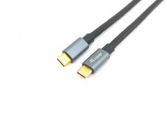 128353 USB 3.2 Gen 2 C to C Cable, 0.5m, PD100W , 4K/60Hz, 10Gbps, Black