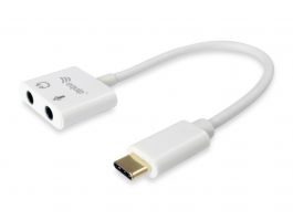 133460 USB-C to Audio Adapter, White color - LevelOne